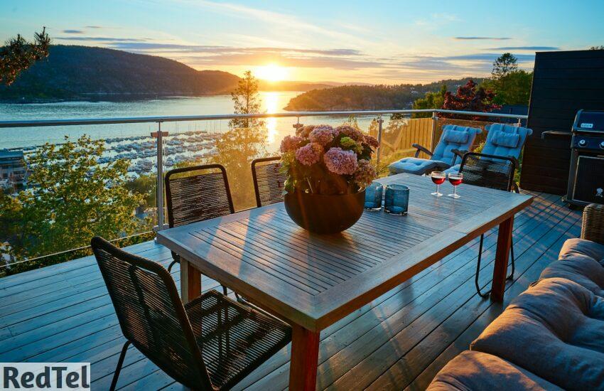 brown wooden table with chairs