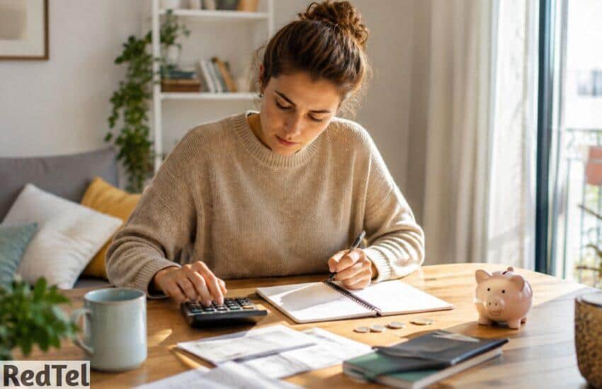 Persona calculando cuánto necesita para crear un fondo de emergencia